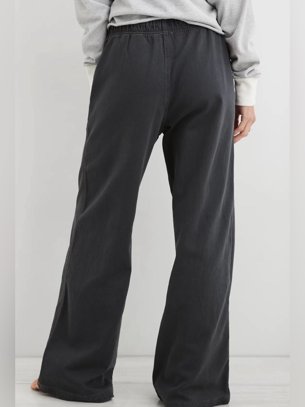 Aerieđź’ŽNWT Wide Leg Medium Me-Day Tie Waist Straight Leg Pant Size Medium 8/10 - Picture 2 of 8